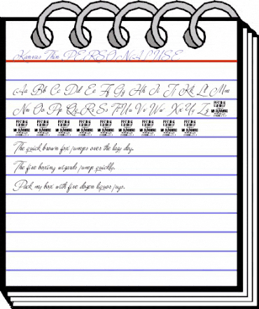 Kanvas Thin PERSONAL USE Regular animated font preview