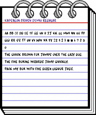 Kapsalon Brush DEMO Regular animated font preview Kapsalon Brush DEMO Regular animated font preview