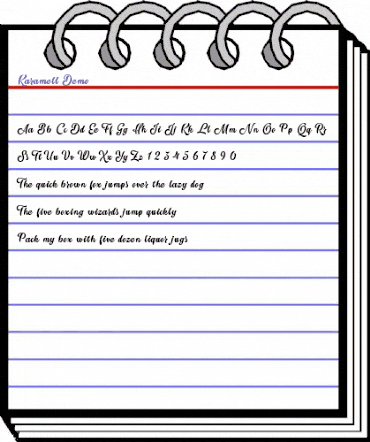 Karamell Demo animated font preview Karamell Demo animated font preview