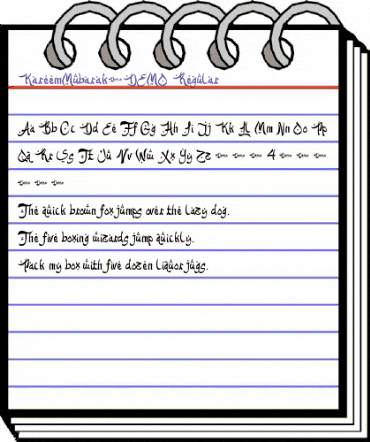 KareemMubarak-DEMO Regular animated font preview