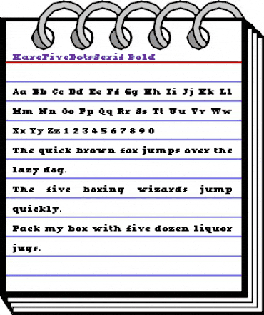 KareFiveDotsSerif Bold animated font preview KareFiveDotsSerif Bold animated font preview