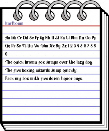 Karltown Regular animated font preview