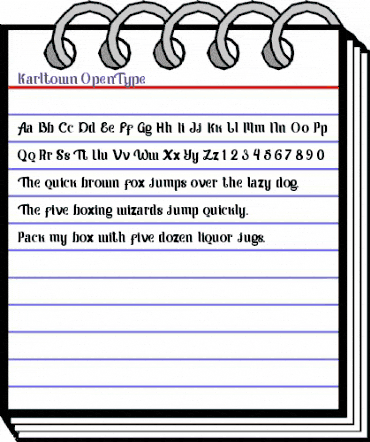 Karltown Regular animated font preview Karltown Regular animated font preview