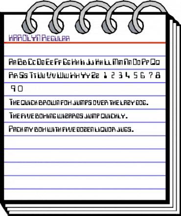 KAROLYN Regular animated font preview