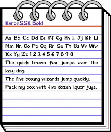KaronSSK Bold animated font preview
