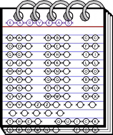 Karykas Regular animated font preview Karykas Regular animated font preview