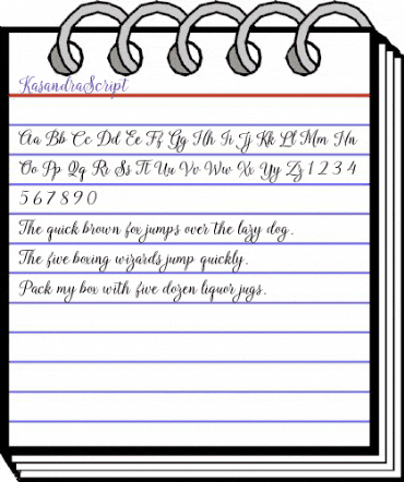 Kasandra Script Regular animated font preview Kasandra Script Regular animated font preview