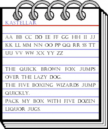 Kastellar Regular animated font preview Kastellar Regular animated font preview