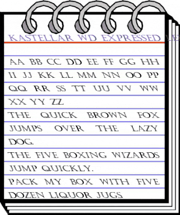 Kastellar Wd Expressed Left Regular animated font preview Kastellar Wd Expressed Left Regular animated font preview