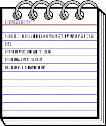 KathCondensed Bold animated font preview KathCondensed Bold animated font preview