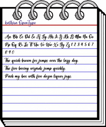 kathira Regular animated font preview