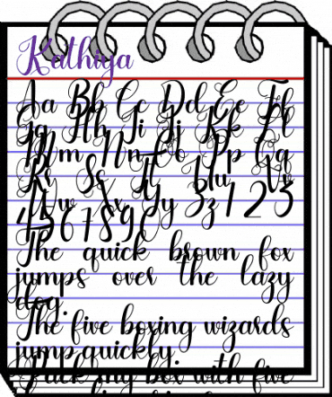Kathiya Regular animated font preview Kathiya Regular animated font preview