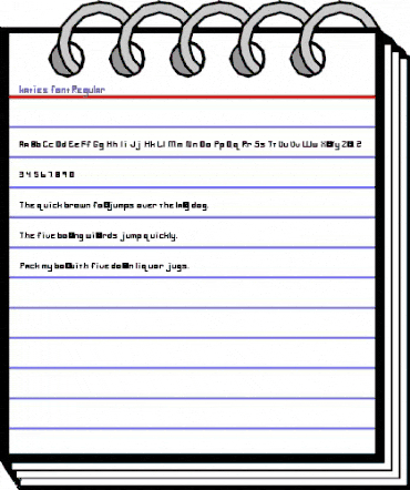 katies font Regular animated font preview