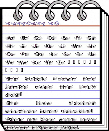 KATZCATZ_KG Regular animated font preview KATZCATZ_KG Regular animated font preview