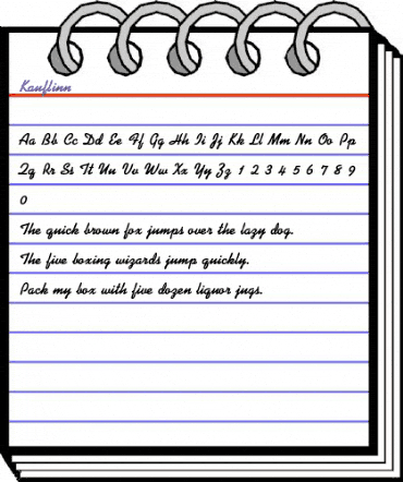 Kauflinn Regular animated font preview Kauflinn Regular animated font preview