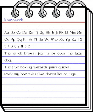 kawoszeh Medium animated font preview kawoszeh Medium animated font preview