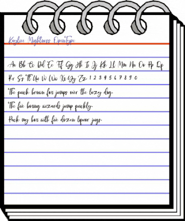 Kayliee Mightness Regular animated font preview Kayliee Mightness Regular animated font preview