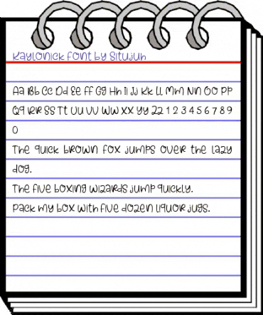 Kaylonick Regular animated font preview Kaylonick Regular animated font preview