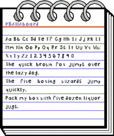 KBAllAboard Medium animated font preview