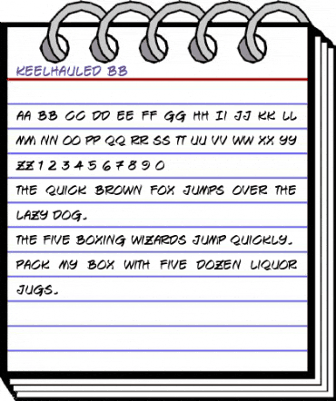Keelhauled BB Regular animated font preview Keelhauled BB Regular animated font preview
