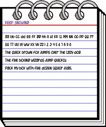 Keep Snowing Regular animated font preview Keep Snowing Regular animated font preview