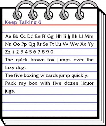 Keep Talking 6 Normal animated font preview Keep Talking 6 Normal animated font preview