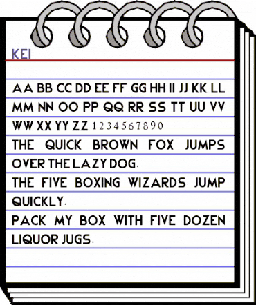 Kei Regular animated font preview