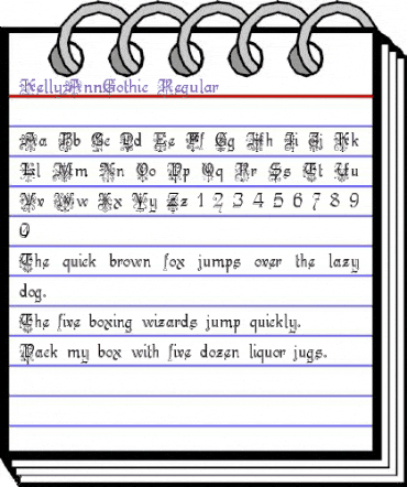 KellyAnnGothic Regular animated font preview KellyAnnGothic Regular animated font preview