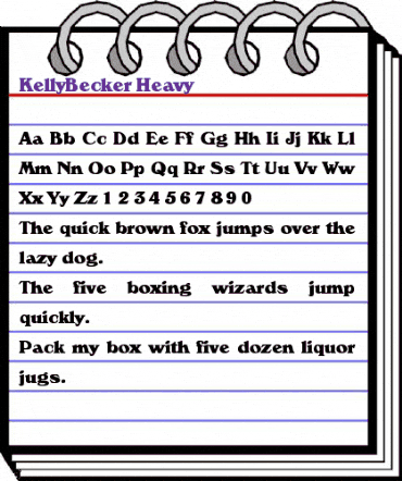 KellyBecker-Heavy Regular animated font preview