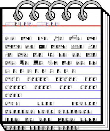 Kelso Keys Regular animated font preview