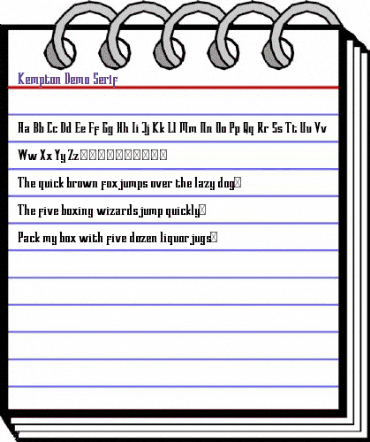 Kempton Demo Serif Regular animated font preview Kempton Demo Serif Regular animated font preview