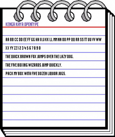 Kenga Kaya Regular animated font preview Kenga Kaya Regular animated font preview