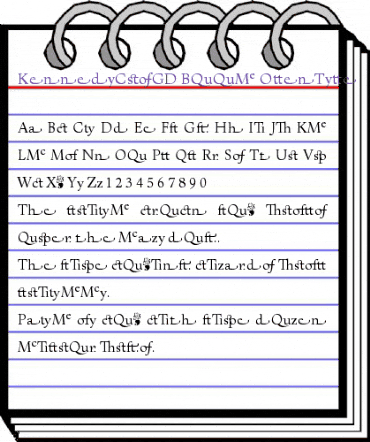 KennedyCusGD Regular animated font preview KennedyCusGD Regular animated font preview