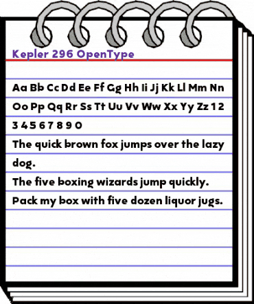 Kepler 296 Regular animated font preview Kepler 296 Regular animated font preview