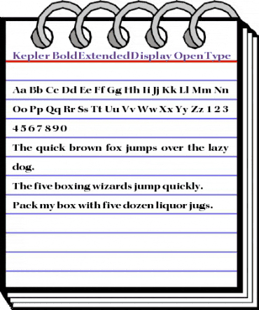 Kepler Bold Extended Display animated font preview Kepler Bold Extended Display animated font preview