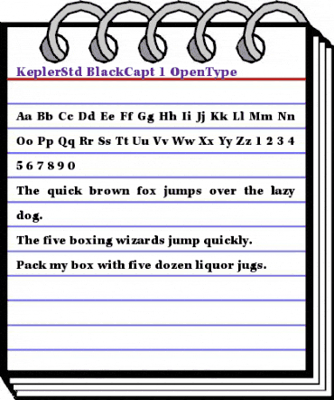Kepler Std Black Caption animated font preview Kepler Std Black Caption animated font preview
