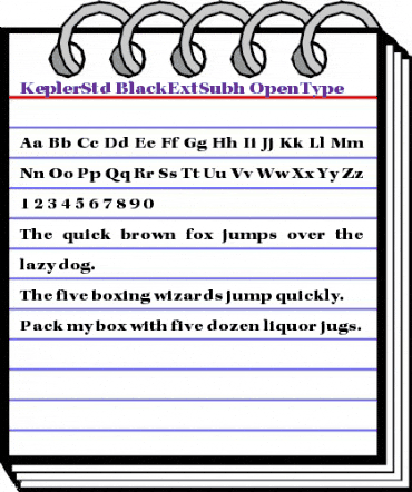 Kepler Std Black Extended Subhead animated font preview Kepler Std Black Extended Subhead animated font preview