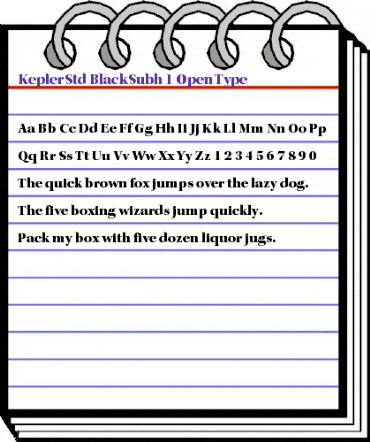 Kepler Std Black Subhead animated font preview Kepler Std Black Subhead animated font preview