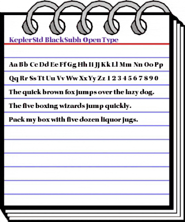 Kepler Std Black Subhead animated font preview Kepler Std Black Subhead animated font preview