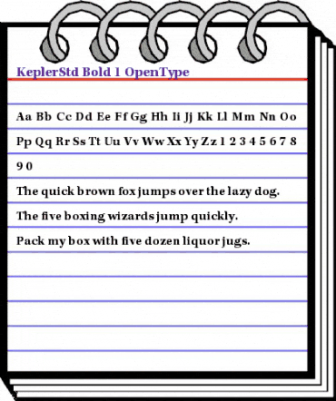 Kepler Std Bold animated font preview Kepler Std Bold animated font preview