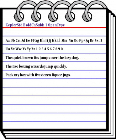 Kepler Std Bold Condensed Subhead animated font preview Kepler Std Bold Condensed Subhead animated font preview