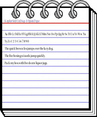 Kepler Std Condensed Display animated font preview Kepler Std Condensed Display animated font preview