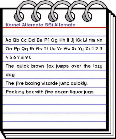 Kernel Alternate SSi Alternate animated font preview Kernel Alternate SSi Alternate animated font preview
