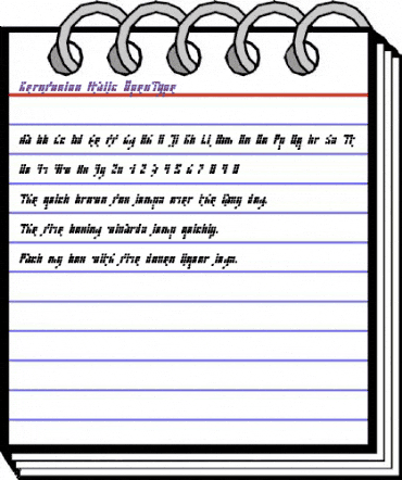 Kernfusion Italic animated font preview Kernfusion Italic animated font preview