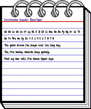 Kernfusion Regular animated font preview Kernfusion Regular animated font preview