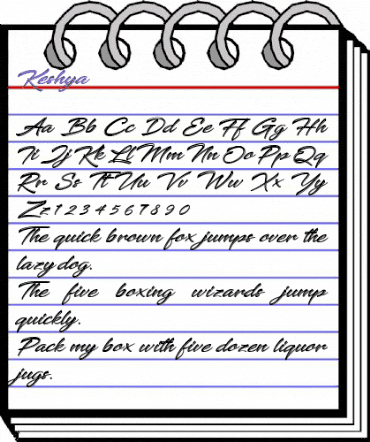 Keshya Regular animated font preview Keshya Regular animated font preview
