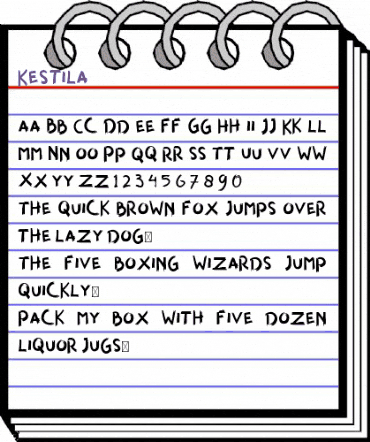 Kestila Regular animated font preview