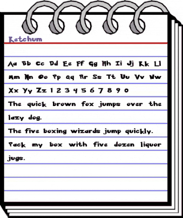 Ketchum Regular animated font preview Ketchum Regular animated font preview