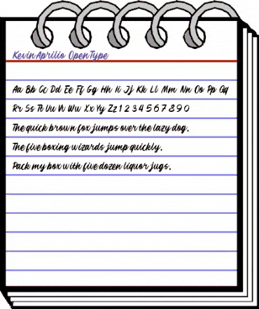 Kevin Aprilio Regular animated font preview Kevin Aprilio Regular animated font preview