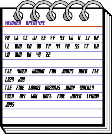 Kewken Regular animated font preview
